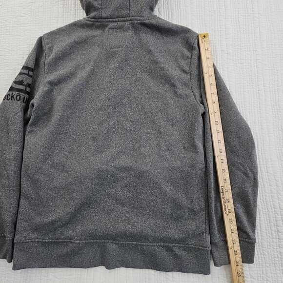 Ecko Unltd Hoodie Men's Medium Grey Spellout Logo Y2K VTG Rhino 72 Grunge Skater - Picture 11 of 14